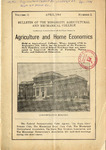 April 1914 Agriculture and Home Economics Bulletin