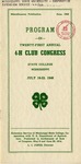 1948 Mississippi 4-H Club Congress Program