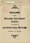 1914 Mississippi State Farmers' Institute Program