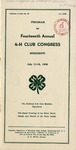 1938 Mississippi 4-H Club Congress Program