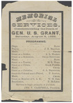 Memorial services commemorating the death of Gen. U.S. Grant : Saturday, August 8, 1885