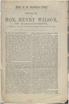 Stand by the Republican colors! : Speech of Hon. Henry Wilson, of Massachusetts, at Great Falls, New Hampshire, February 24, 1872