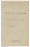 Inaugural address of Ulysses S. Grant, President of the United States, March 4, 1869 by United States. President.
