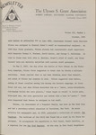 The Ulysses S. Grant Association Newsletter, Volume 3, Number 1, October 1965