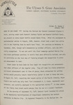 The Ulysses S. Grant Association Newsletter, Volume 4, Number 2, January 1967