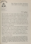 The Ulysses S. Grant Association Newsletter, Volume 4, Number 3, April 1967