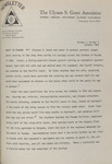 The Ulysses S. Grant Association Newsletter, Volume 5, Number 1, October 1967