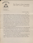 The Ulysses S. Grant Association Newsletter, Volume 8, Number 1, October 1970