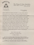 The Ulysses S. Grant Association Newsletter, Volume 9, Number 2, January 1972