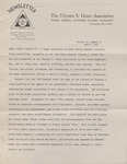 The Ulysses S. Grant Association Newsletter, Volume 9, Number 3, April 1972